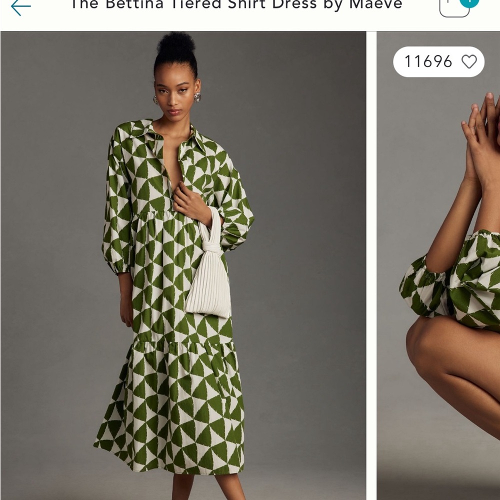 Anthropologie bettina midi dress